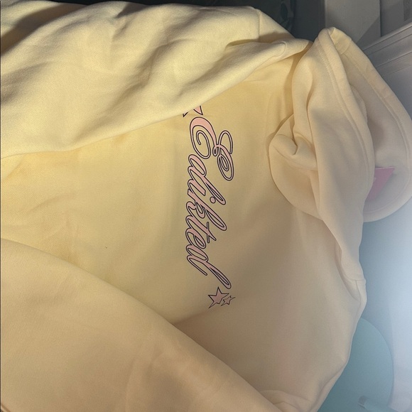 Edikted Pale Yellow Sweatshirt - Picture 3 of 3